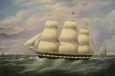 Clipper Ship American Eagle, 1856 olej na płótnie